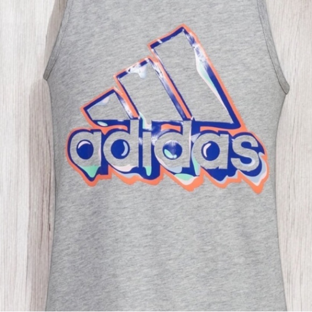 Adidas Light heather gray Girls Tank | SIZE XL - Picture 3 of 6